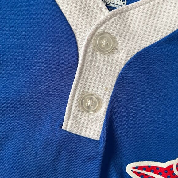 Toronto Blue Jays Majestic Cool Base Jersey Shirt MLB Logo Size Small - Picture 4 of 8